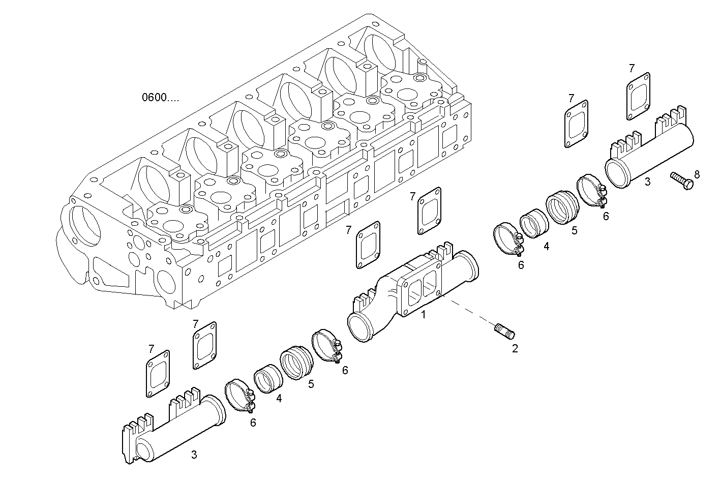 EXHAUST MANIFOLD parts diagram