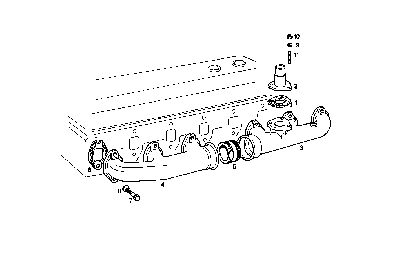 EXHAUST MANIFOLD parts diagram