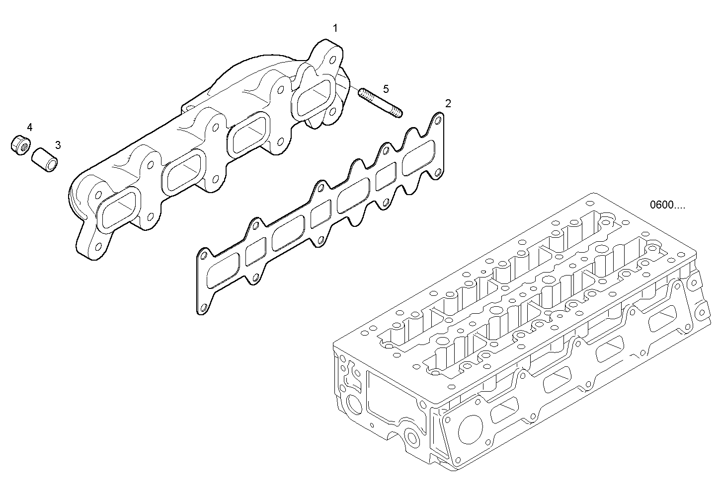 EXHAUST MANIFOLD parts diagram