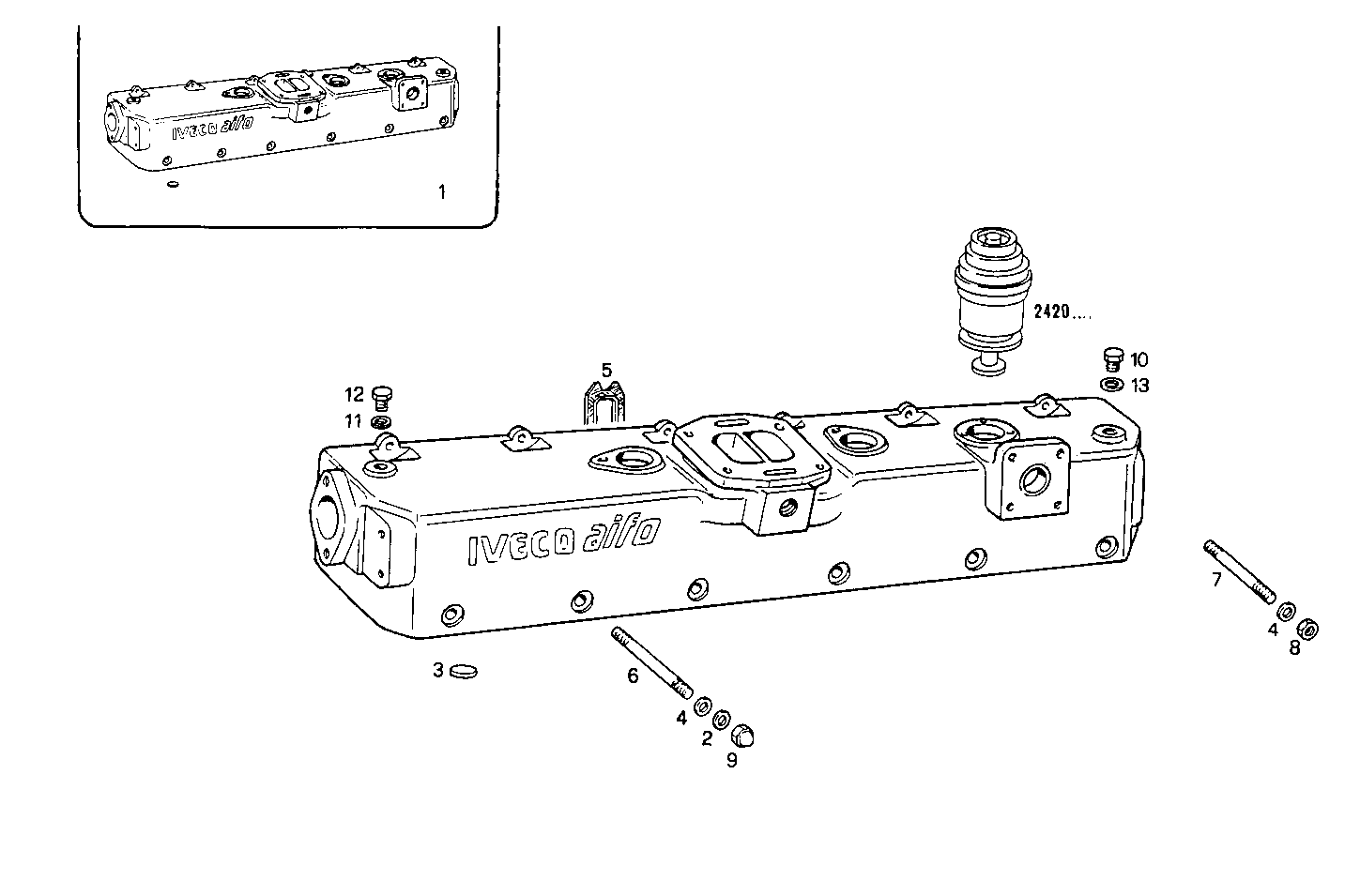 EXHAUST MANIFOLD parts diagram