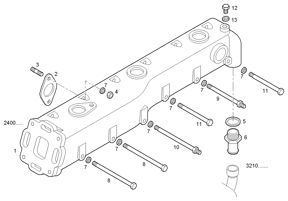 EXHAUST MANIFOLD parts diagram