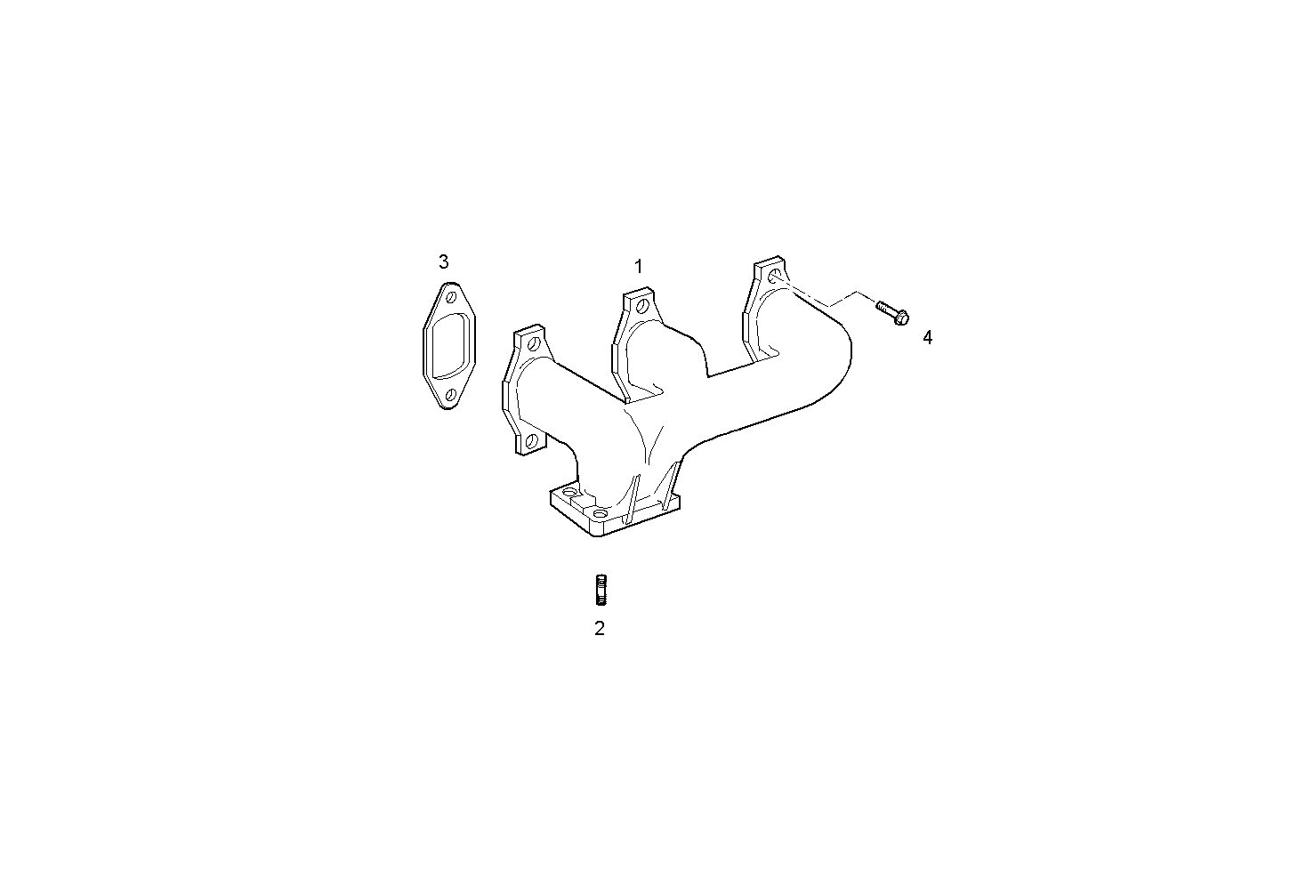 EXHAUST MANIFOLD parts diagram