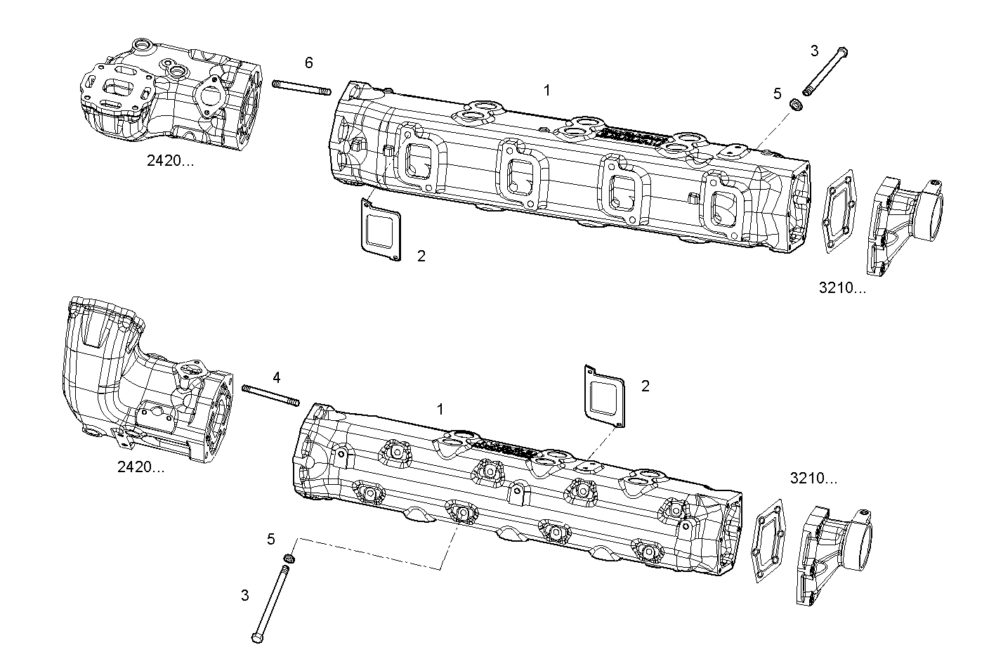 EXHAUST MANIFOLD parts diagram