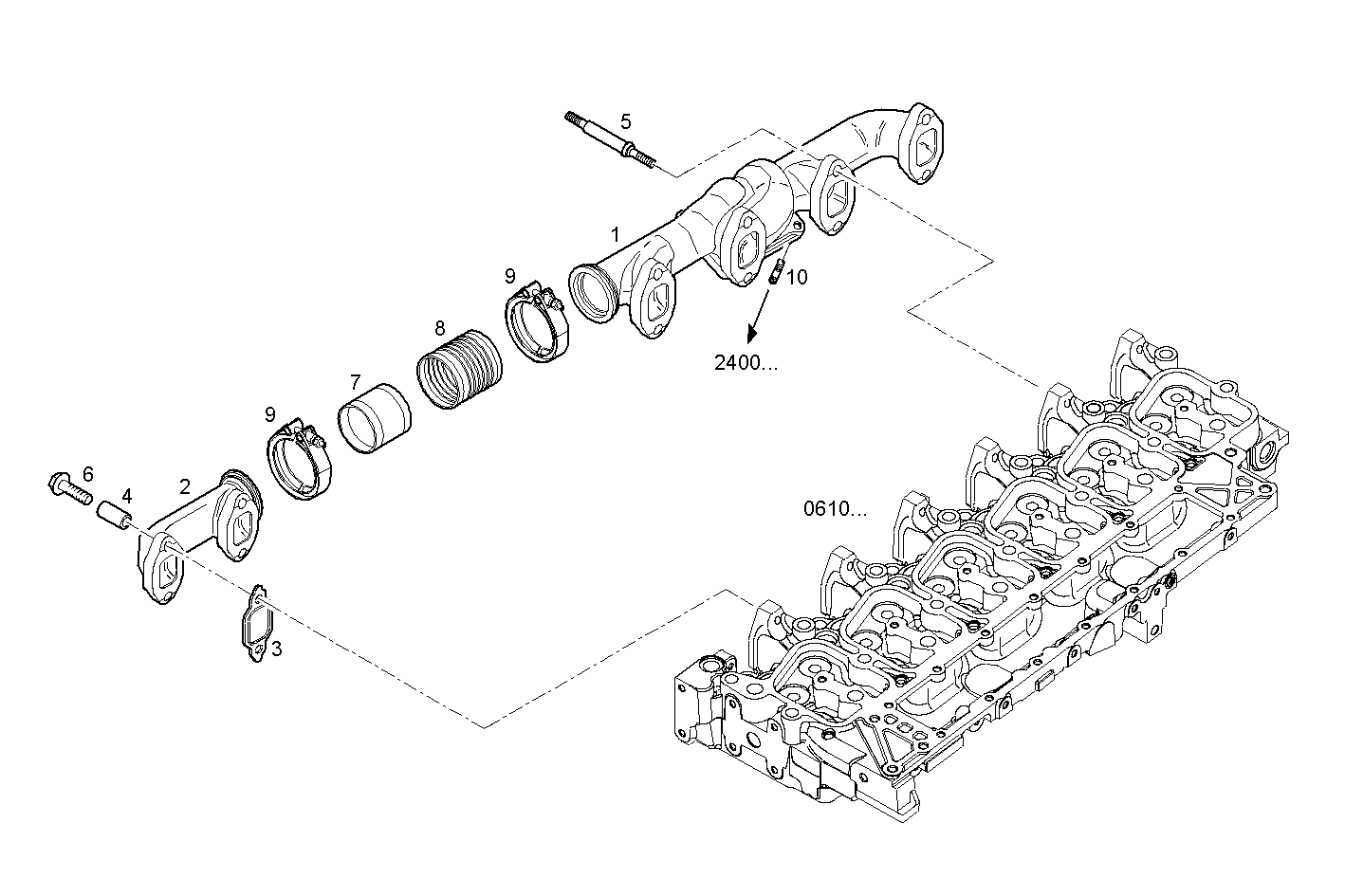 EXHAUST MANIFOLD parts diagram