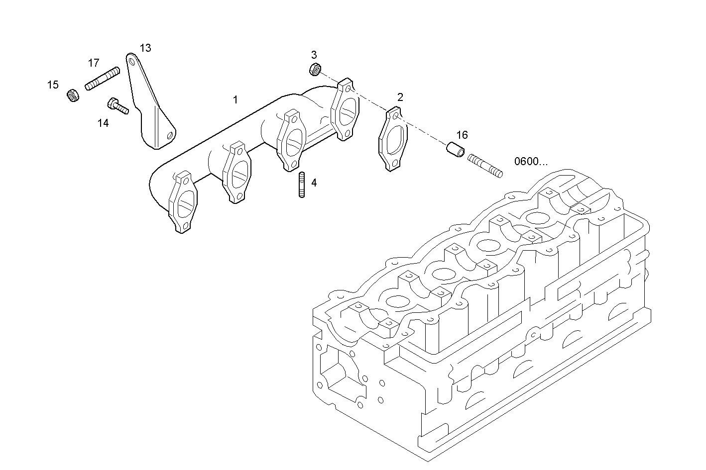 EXHAUST MANIFOLD parts diagram