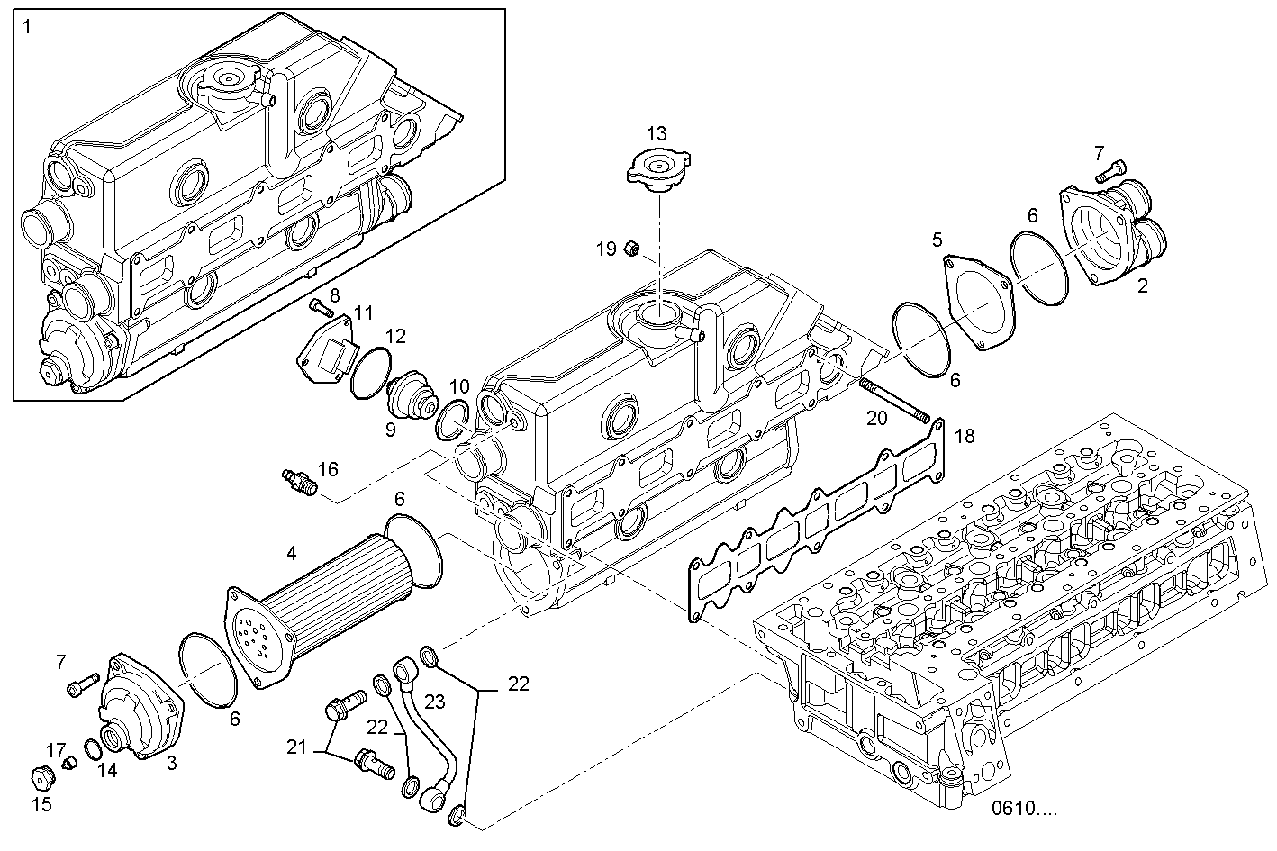 EXHAUST MANIFOLD parts diagram