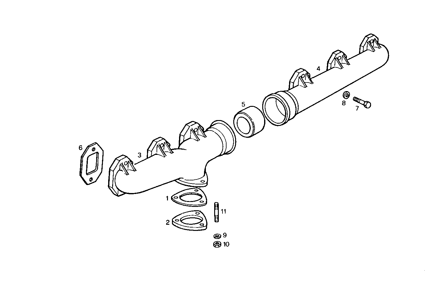 EXHAUST MANIFOLD parts diagram