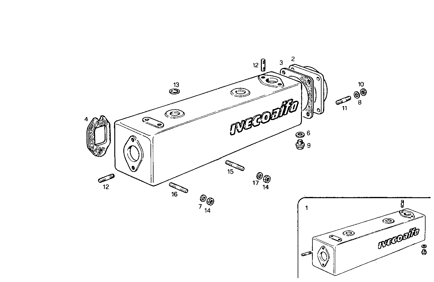 EXHAUST MANIFOLD parts diagram