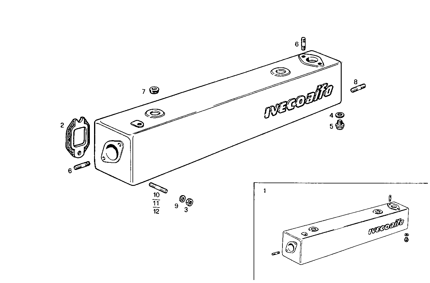 EXHAUST MANIFOLD parts diagram