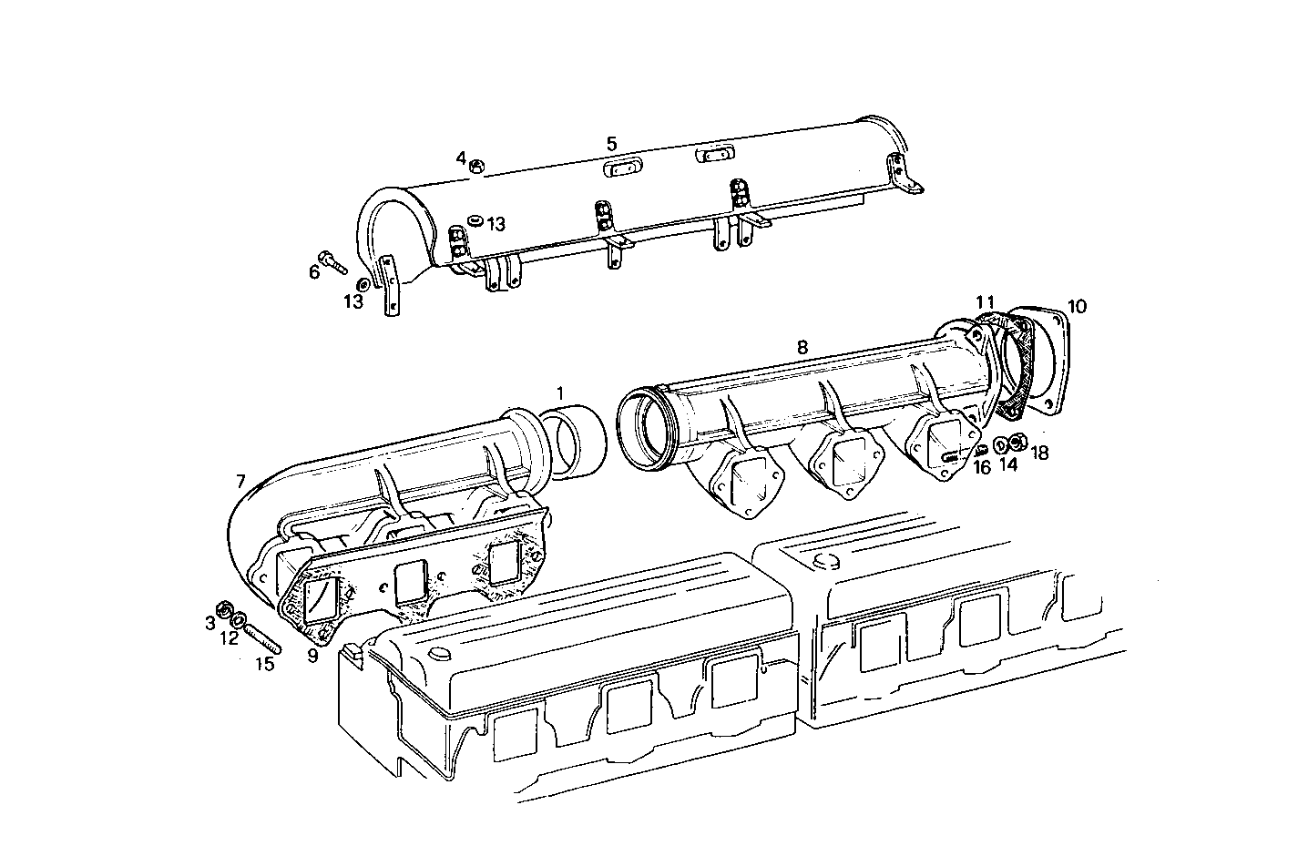 EXHAUST MANIFOLD parts diagram