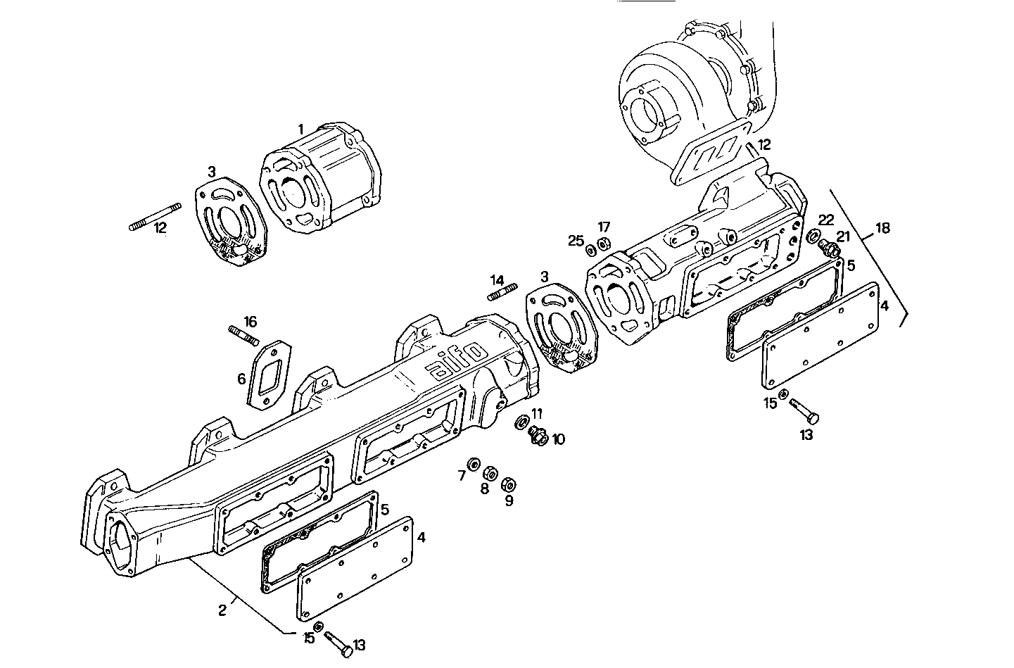 EXHAUST MANIFOLD parts diagram
