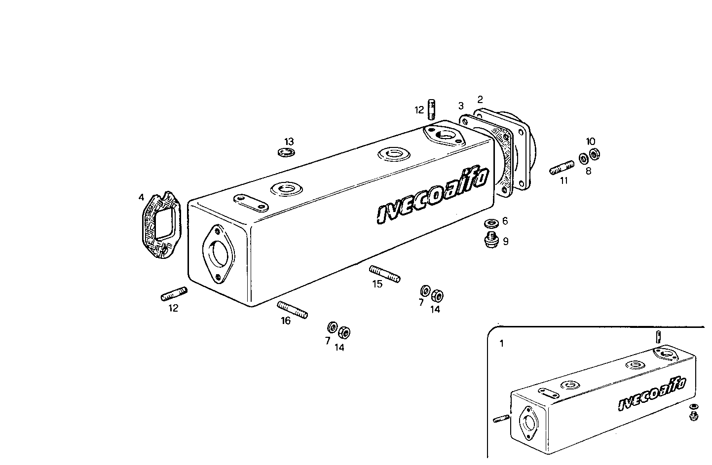 EXHAUST MANIFOLD parts diagram