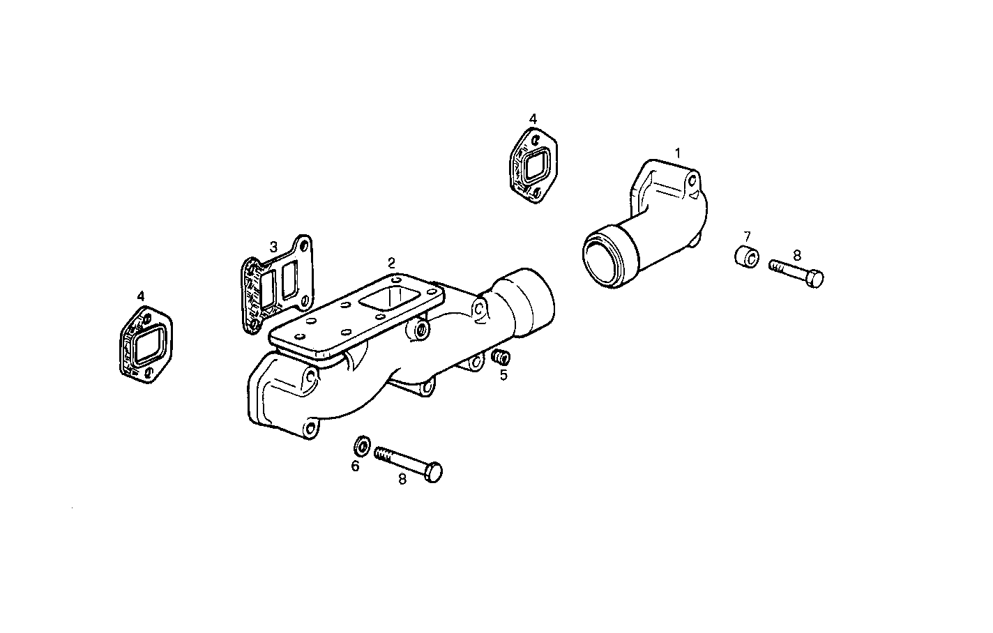 EXHAUST MANIFOLD parts diagram