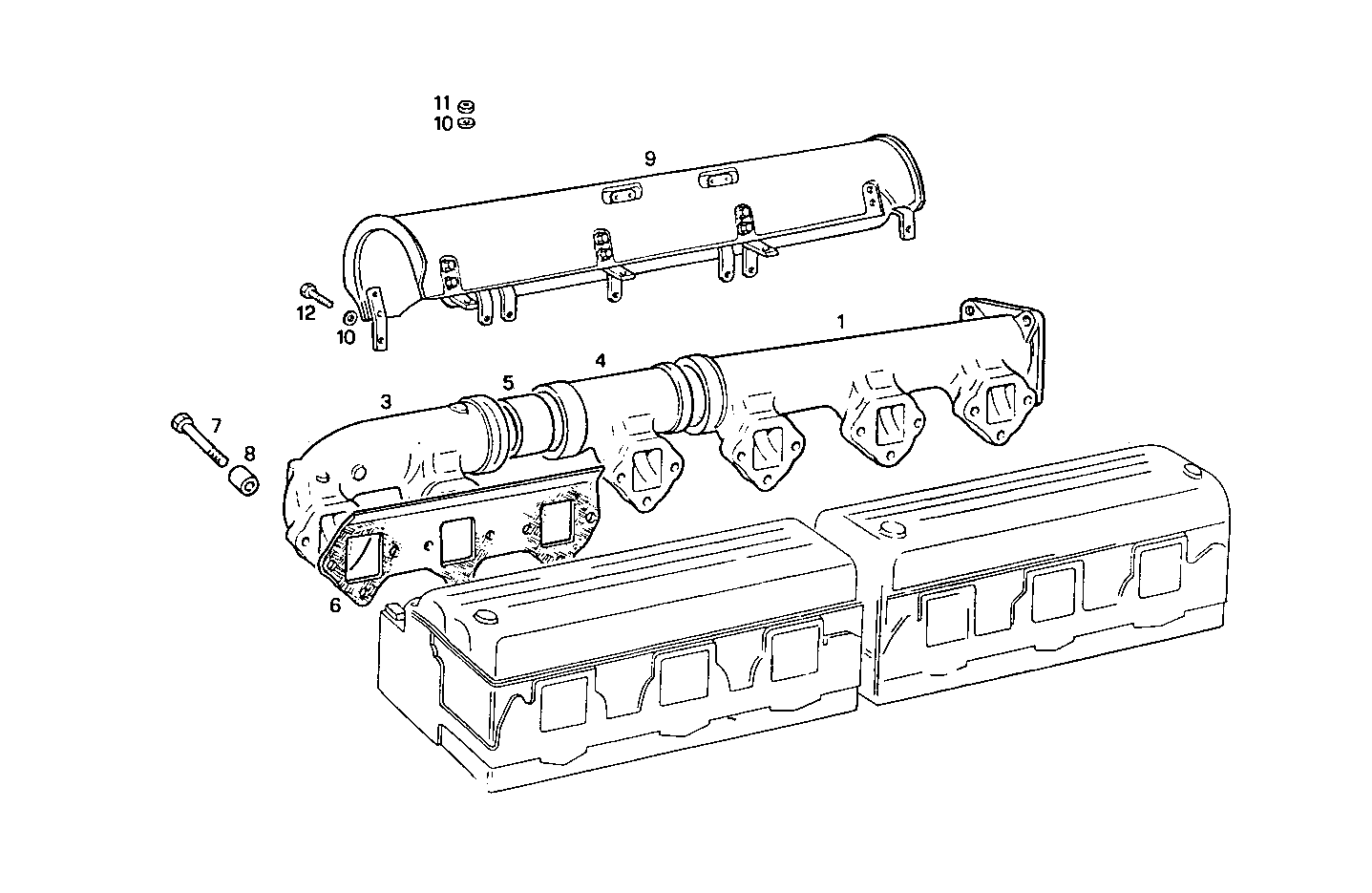 EXHAUST MANIFOLD parts diagram