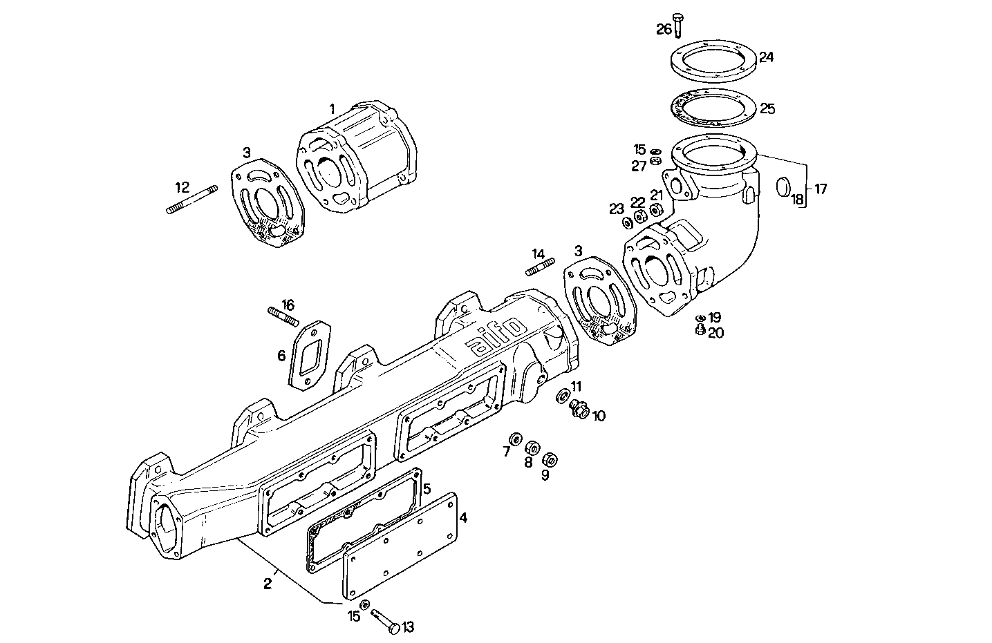 EXHAUST MANIFOLD parts diagram