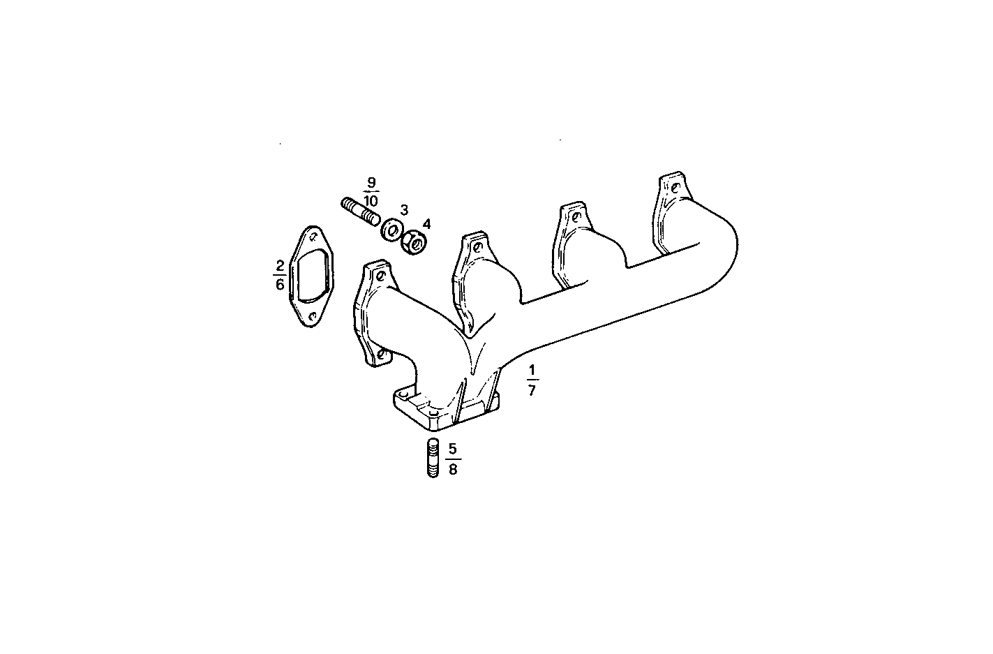 EXHAUST MANIFOLD parts diagram
