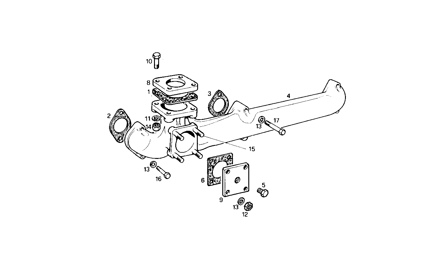 EXHAUST MANIFOLD parts diagram