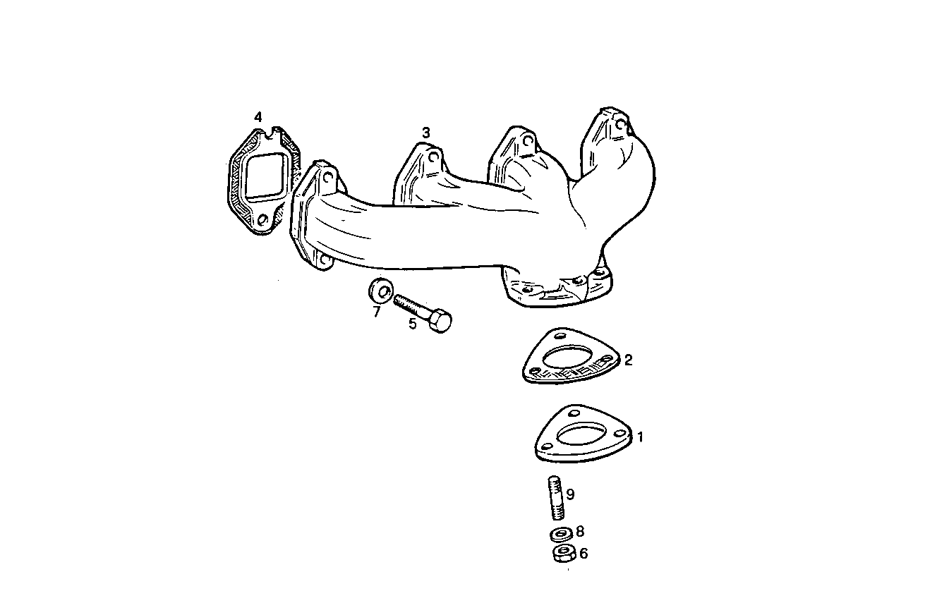 EXHAUST MANIFOLD parts diagram