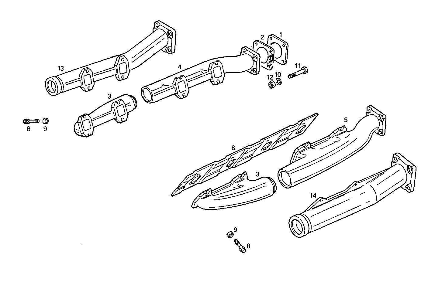 EXHAUST MANIFOLD parts diagram