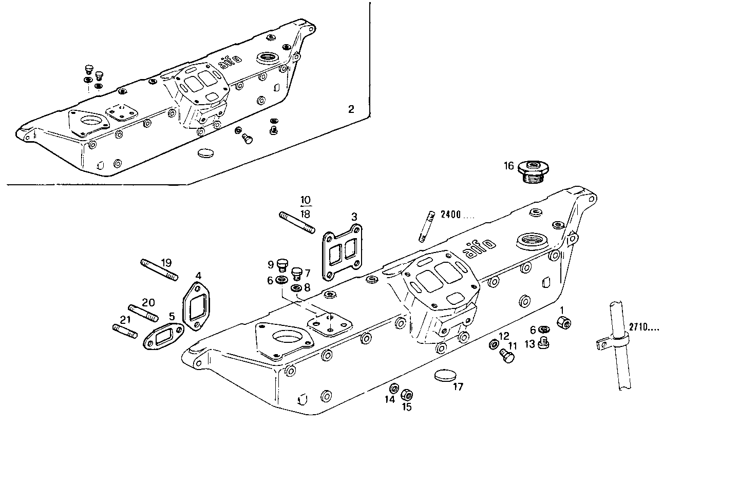 EXHAUST MANIFOLD parts diagram
