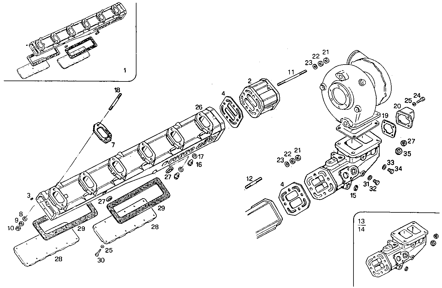 EXHAUST MANIFOLD parts diagram