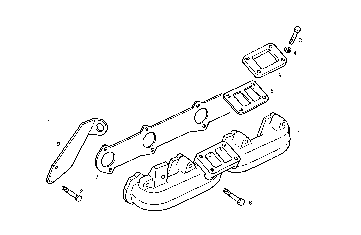 EXHAUST MANIFOLD parts diagram