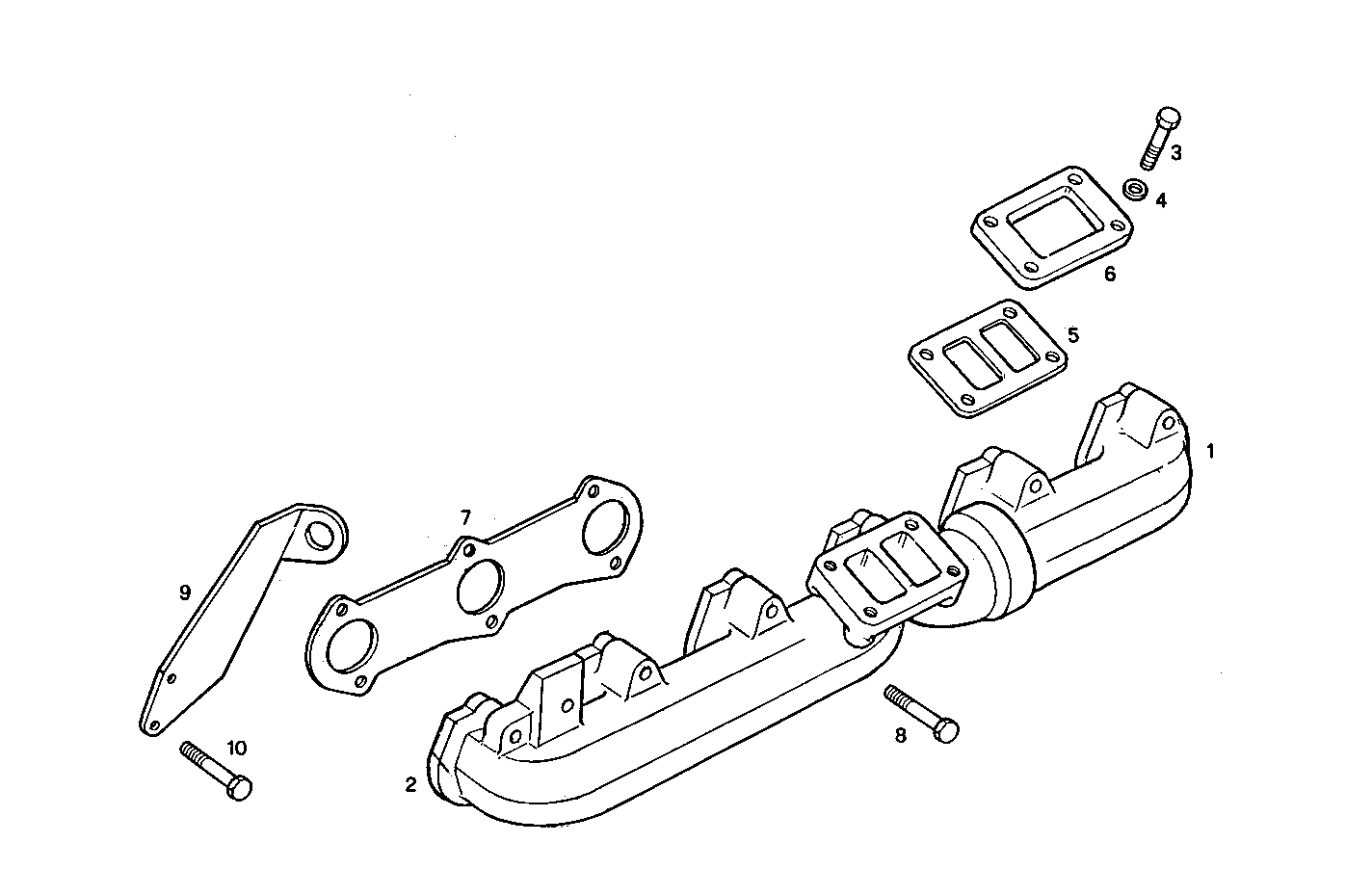 EXHAUST MANIFOLD parts diagram