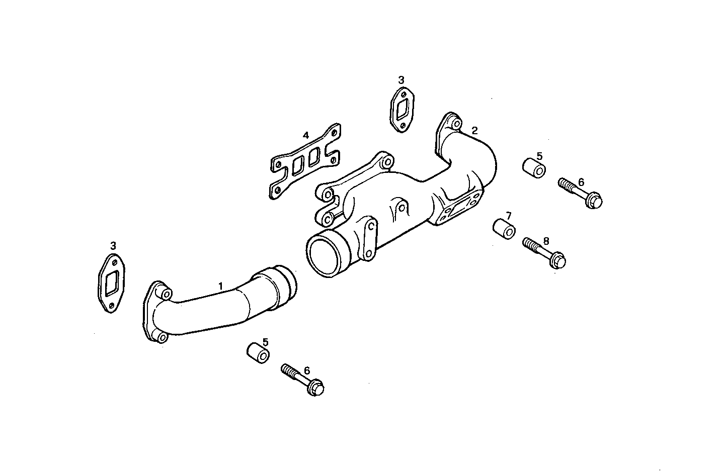 EXHAUST MANIFOLD parts diagram