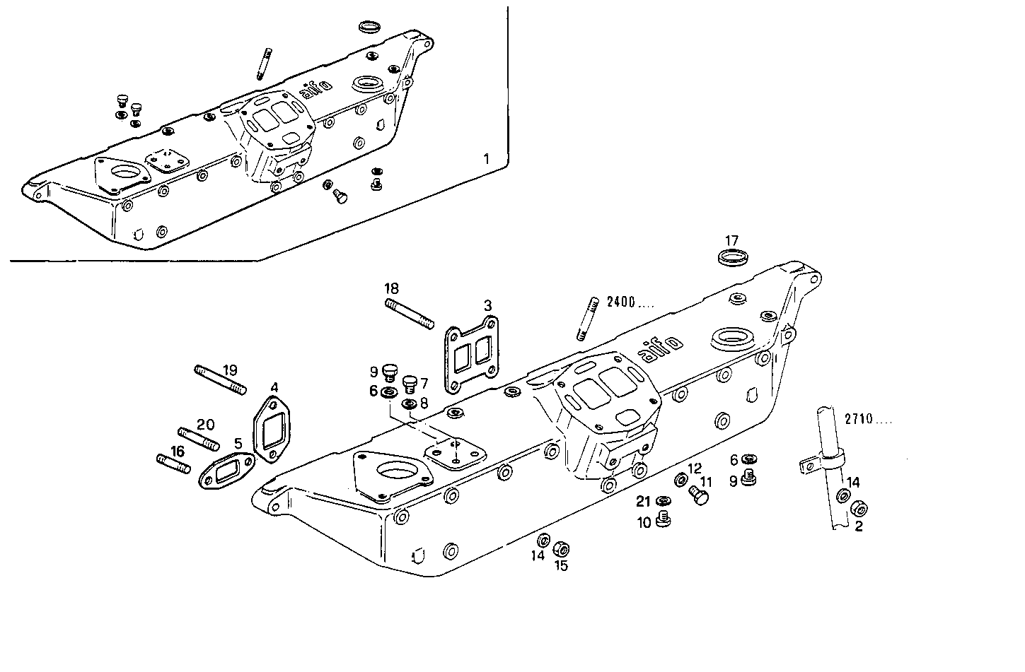 EXHAUST MANIFOLD parts diagram