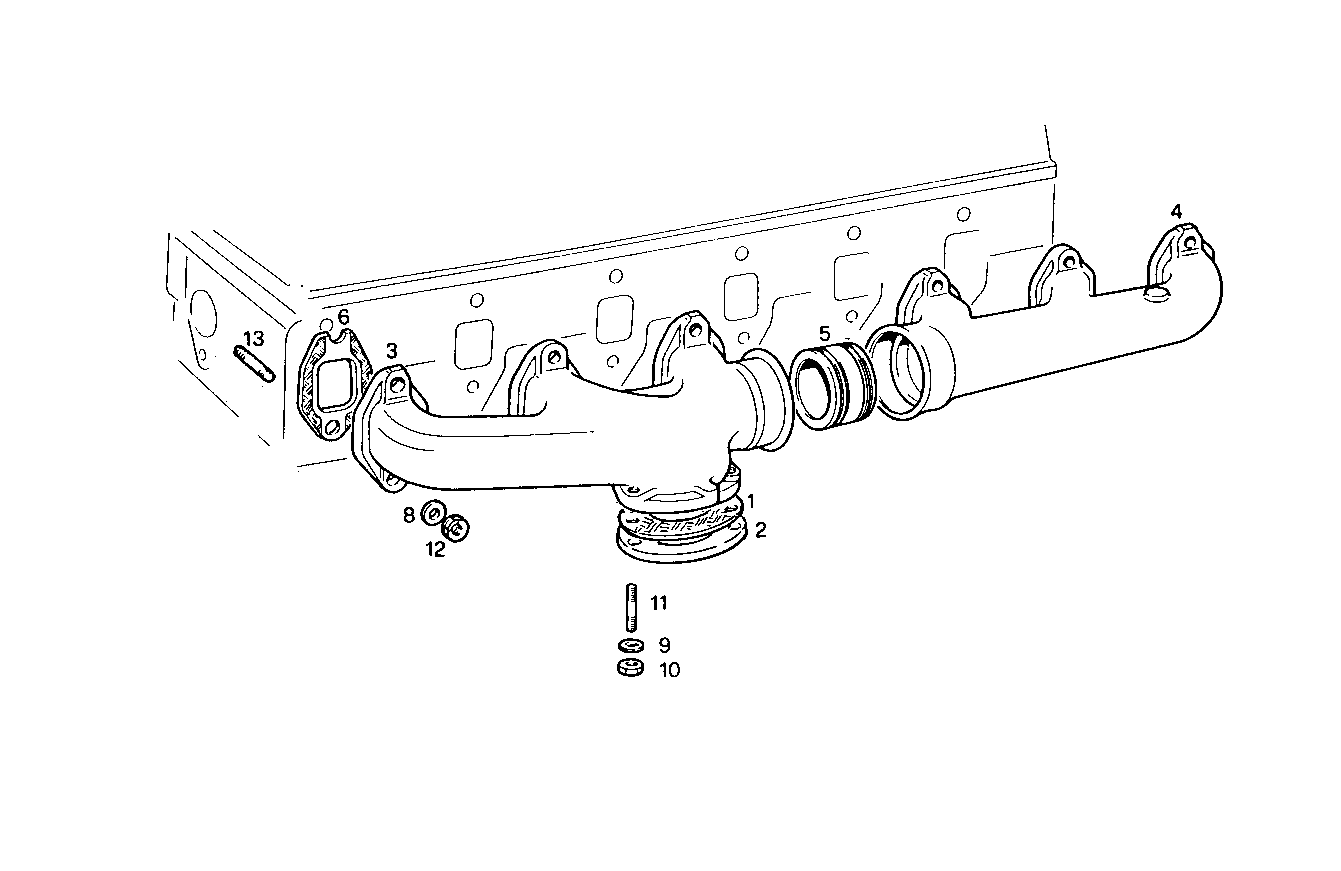 EXHAUST MANIFOLD parts diagram