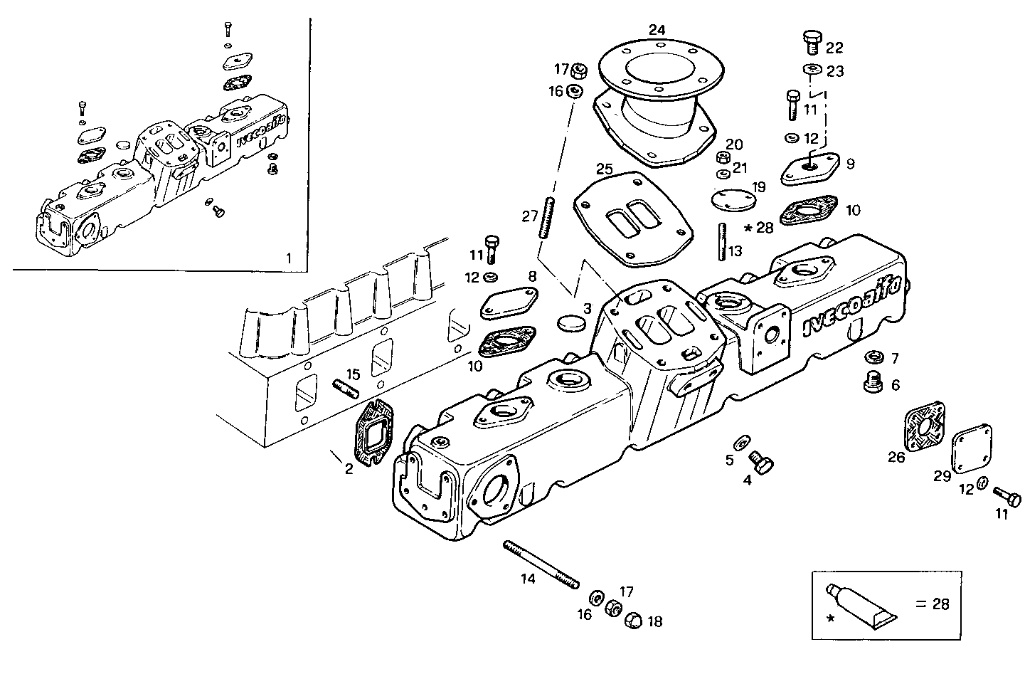 EXHAUST MANIFOLD parts diagram