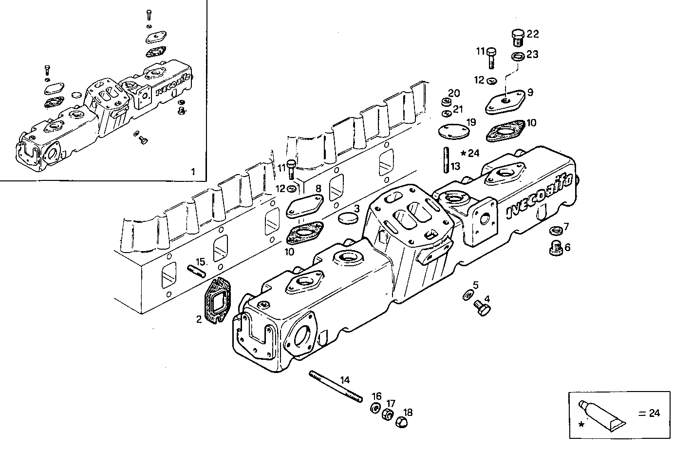 EXHAUST MANIFOLD parts diagram