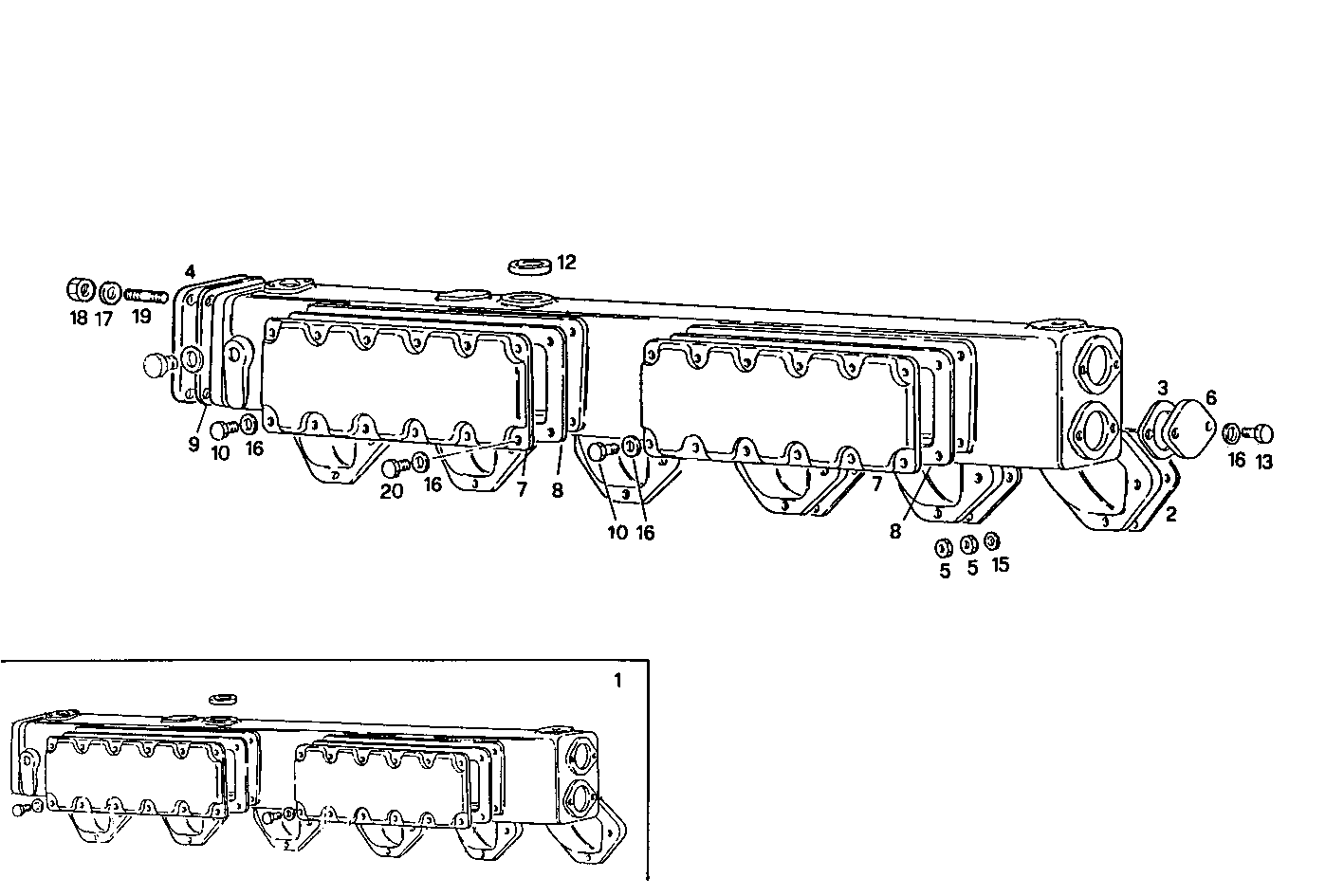 EXHAUST MANIFOLD parts diagram