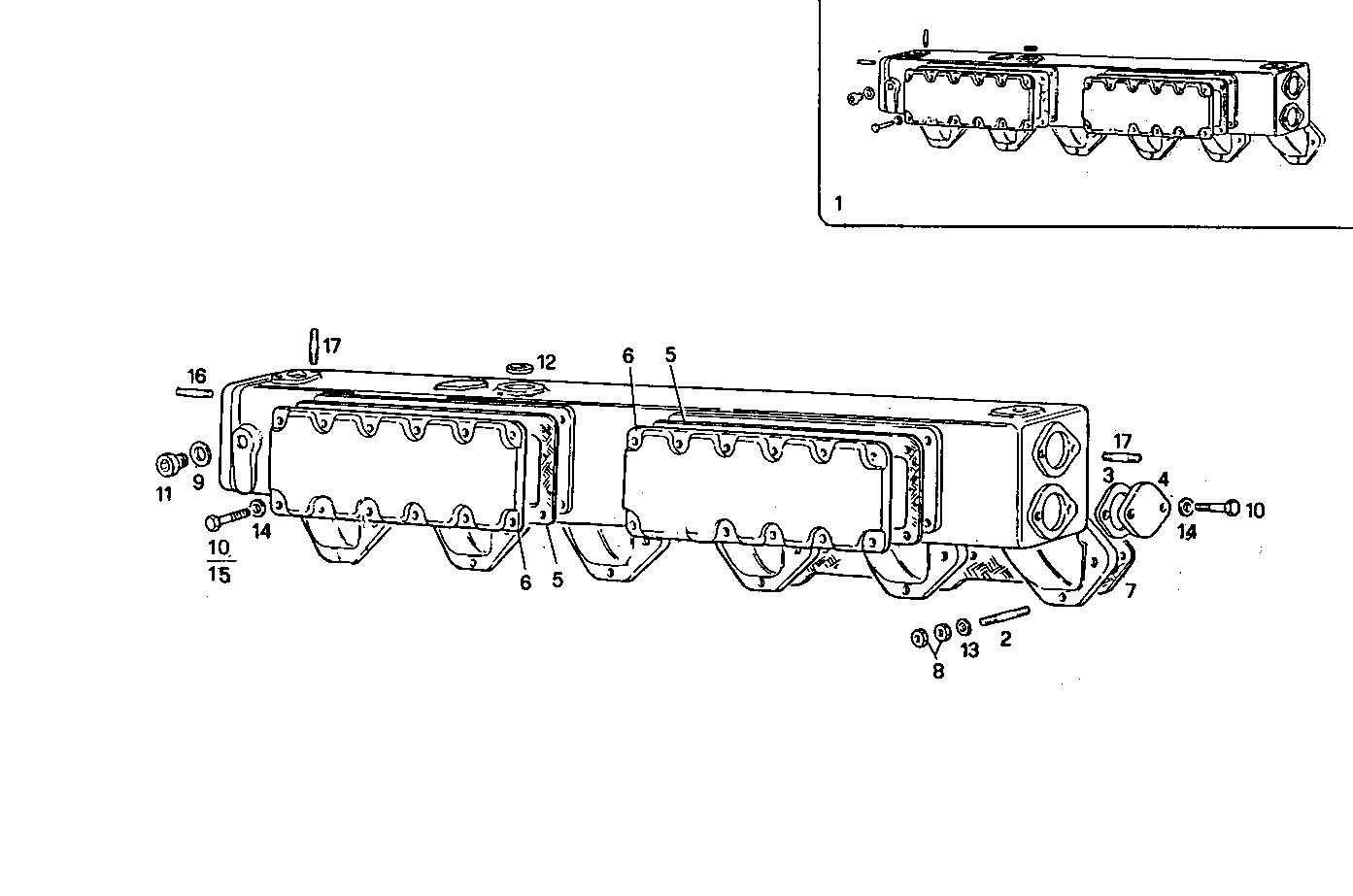 EXHAUST MANIFOLD parts diagram