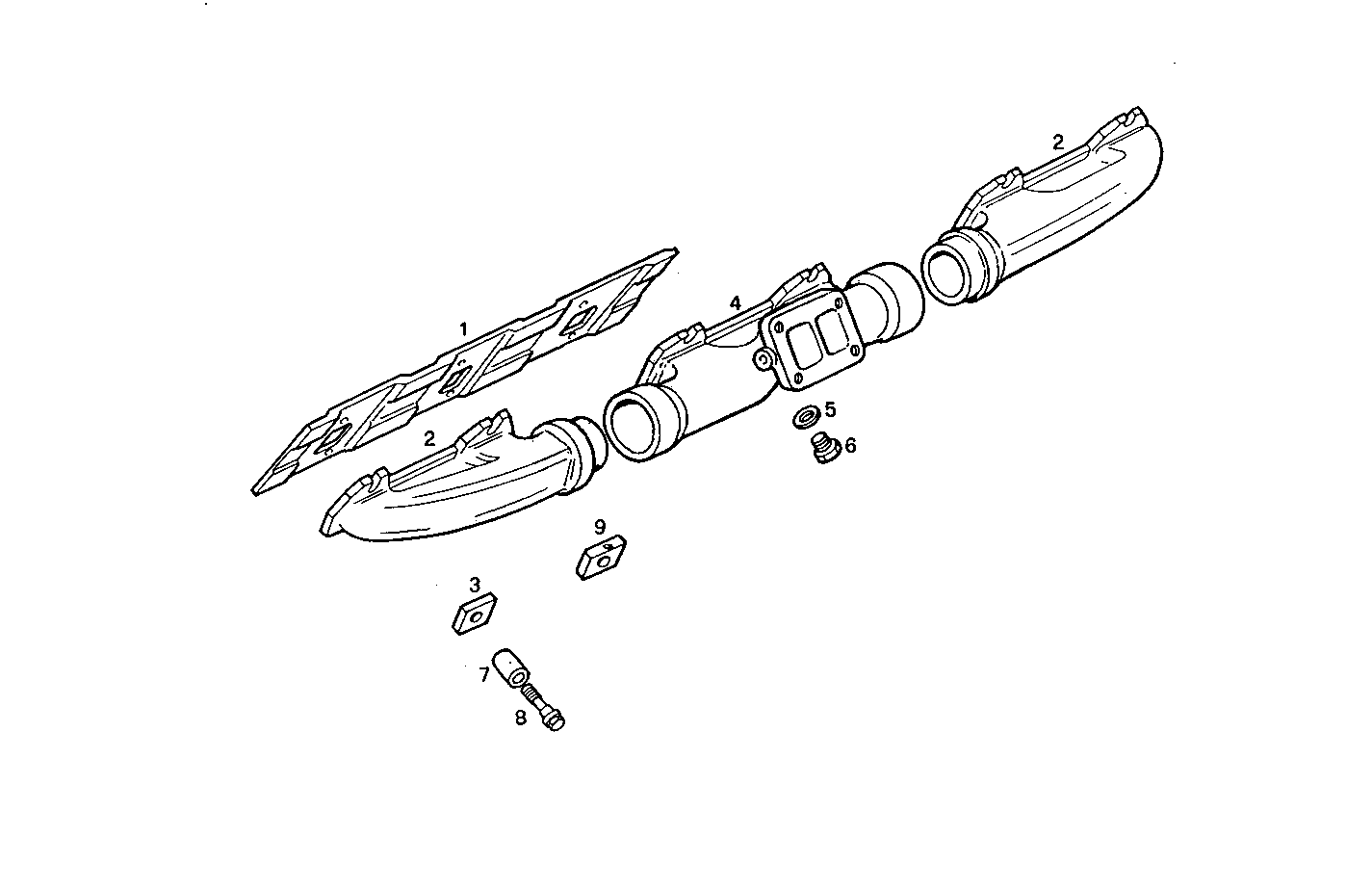 EXHAUST MANIFOLD parts diagram