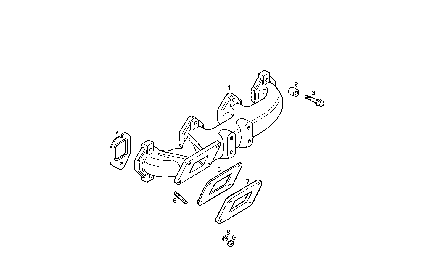 EXHAUST MANIFOLD parts diagram
