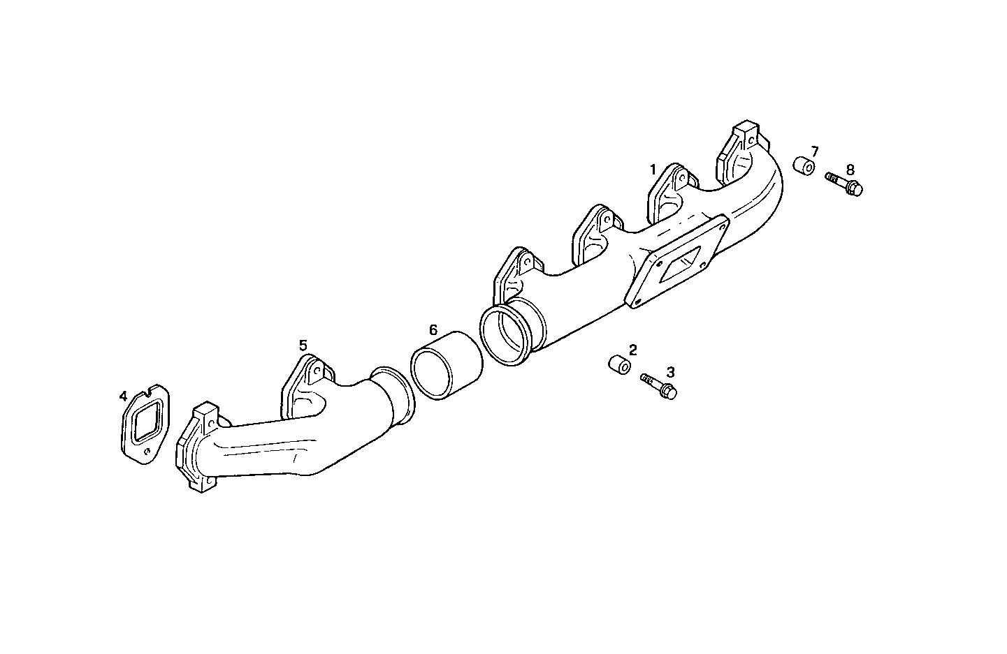 EXHAUST MANIFOLD parts diagram