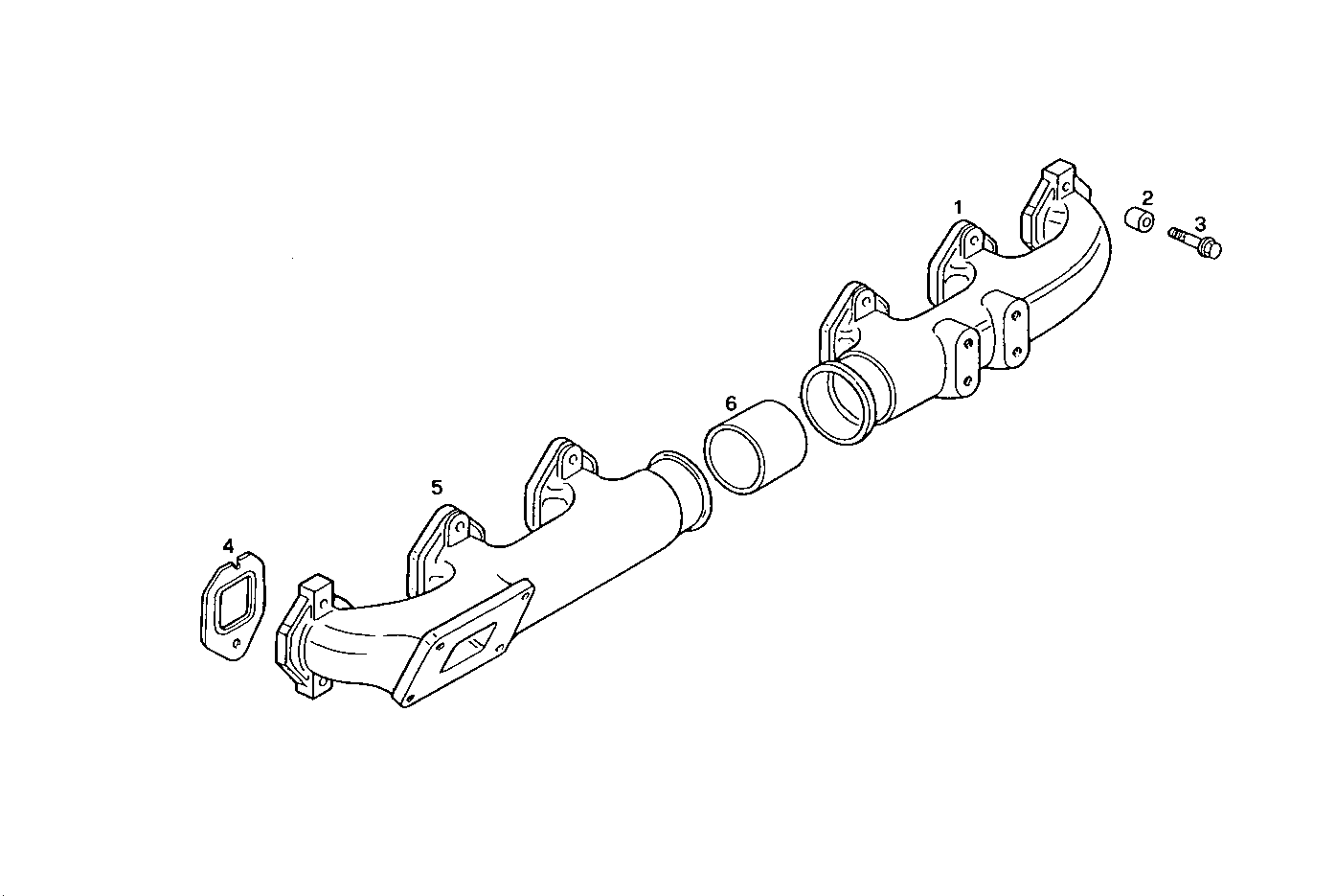 EXHAUST MANIFOLD parts diagram