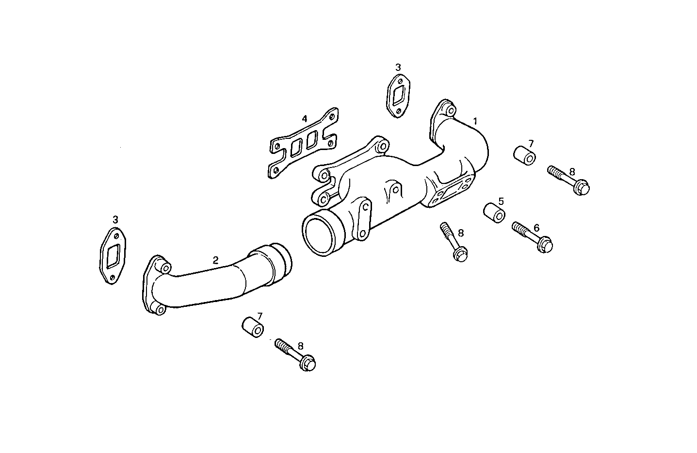 EXHAUST MANIFOLD parts diagram