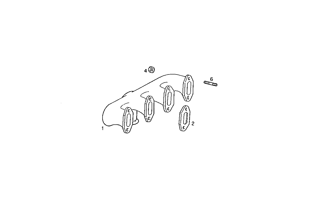 EXHAUST MANIFOLD parts diagram