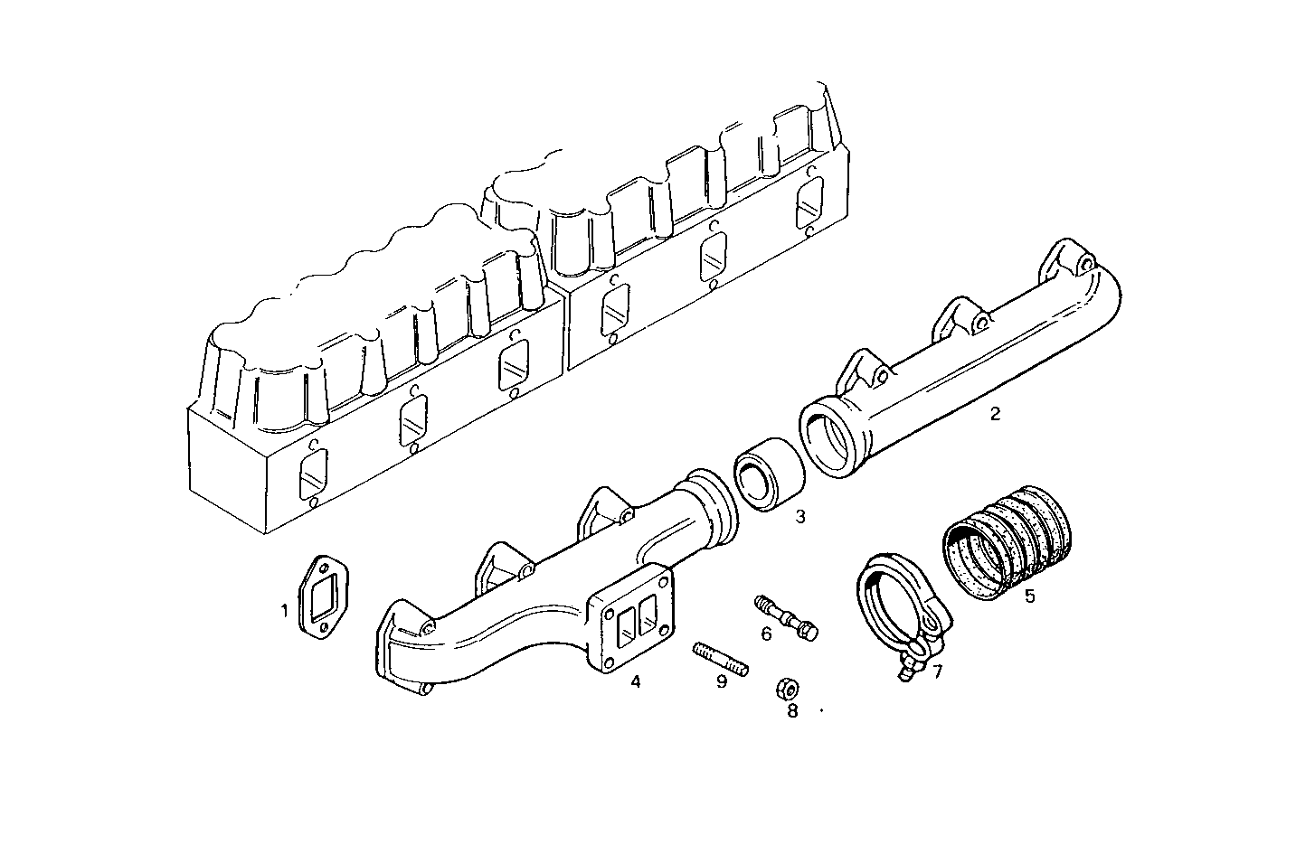 EXHAUST MANIFOLD parts diagram