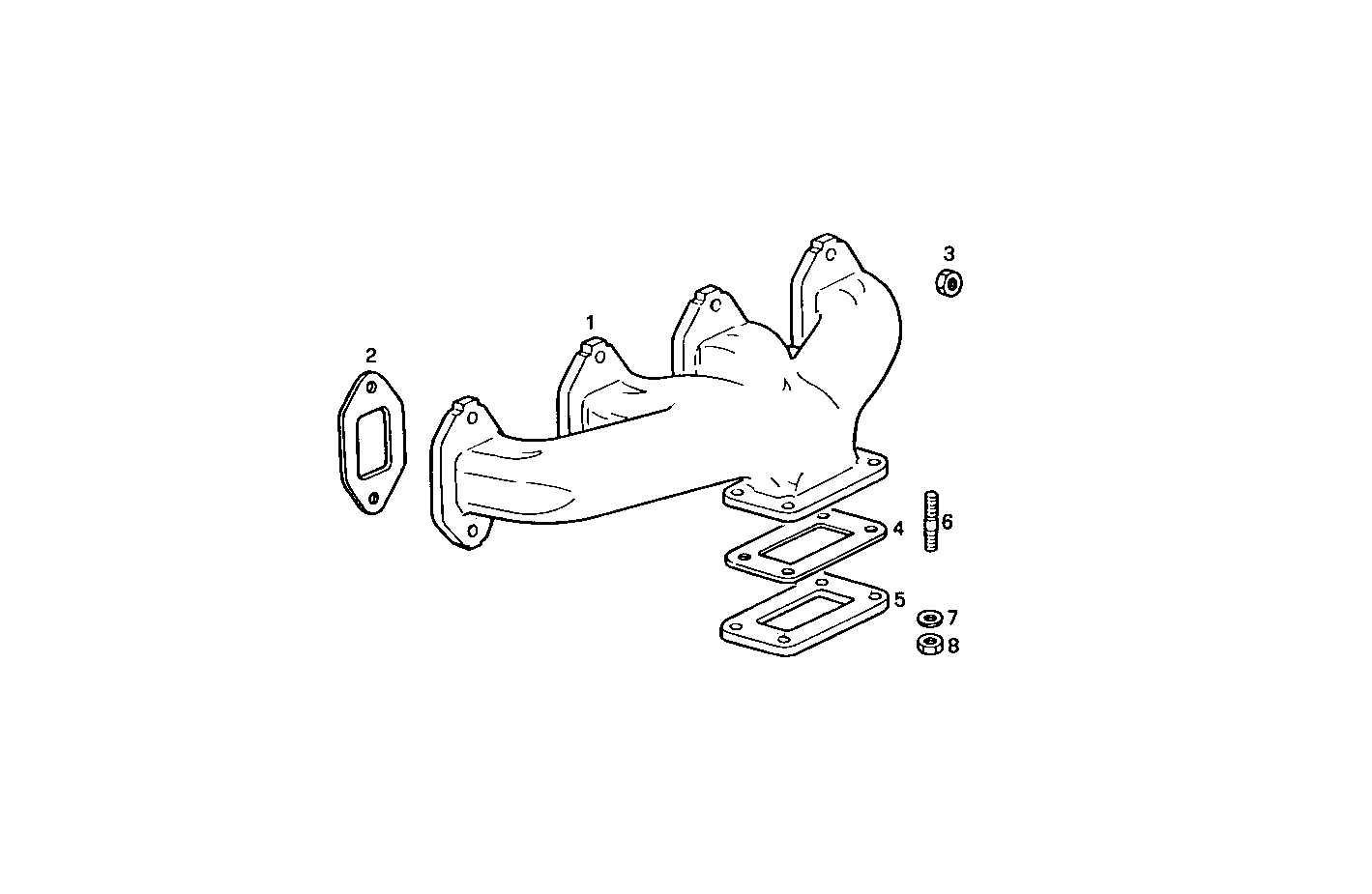 EXHAUST MANIFOLD parts diagram
