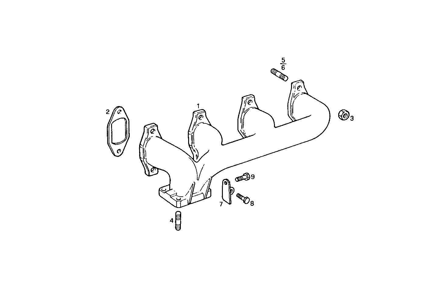 EXHAUST MANIFOLD parts diagram