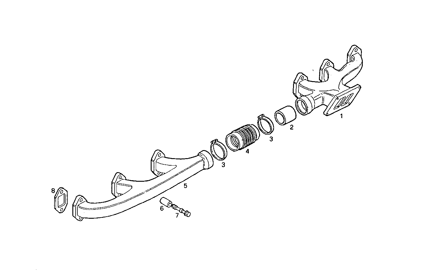 EXHAUST MANIFOLD parts diagram