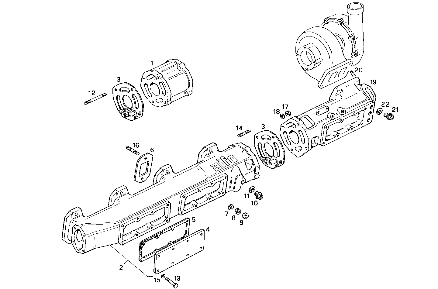 EXHAUST MANIFOLD parts diagram
