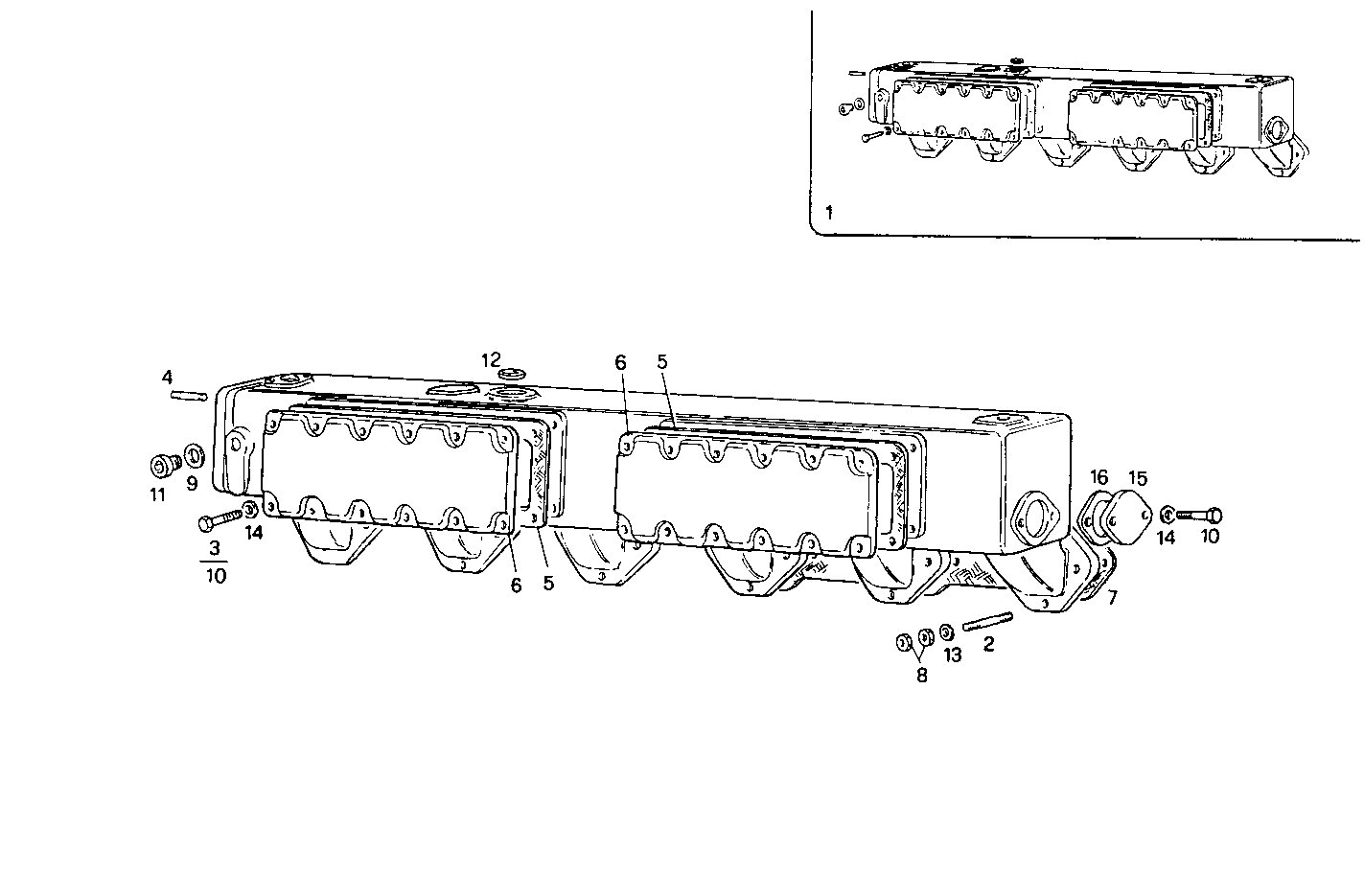 EXHAUST MANIFOLD parts diagram