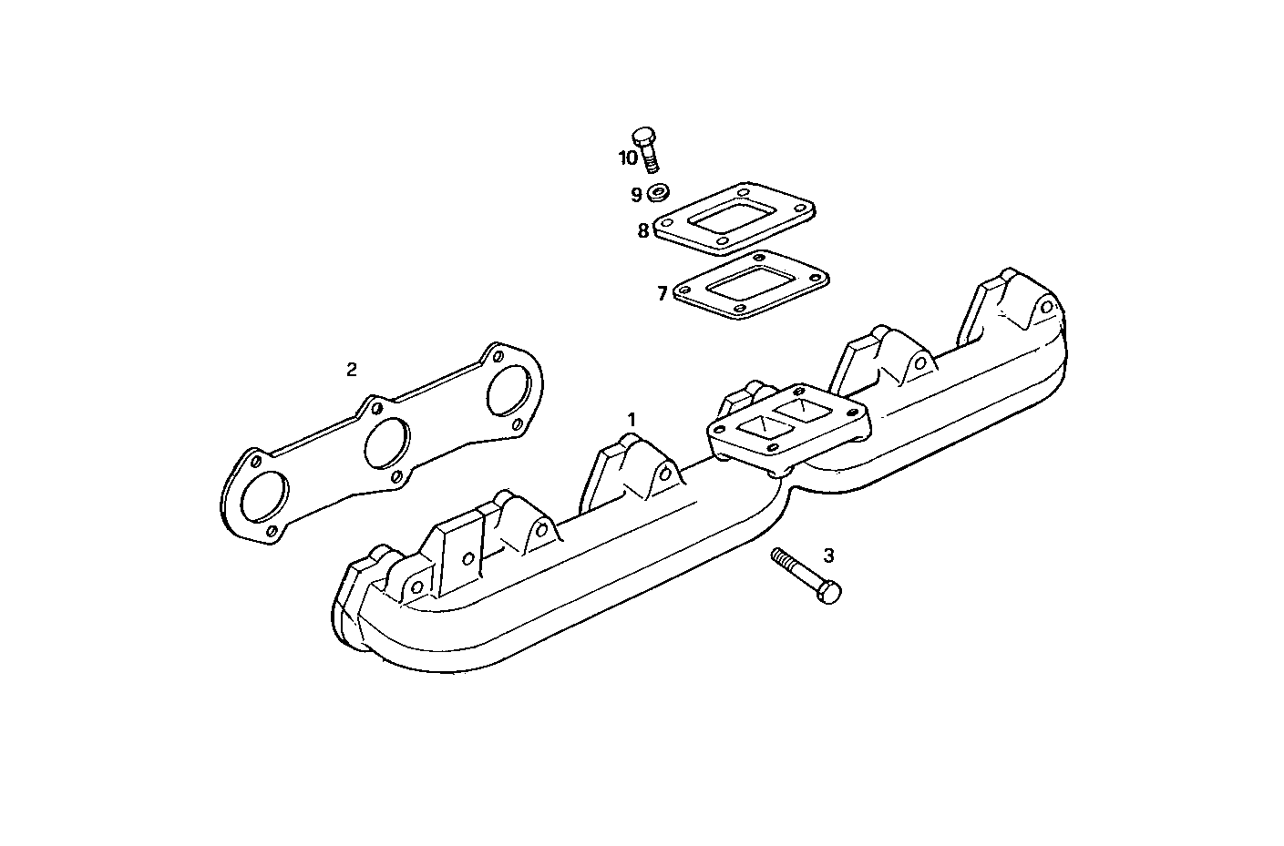 EXHAUST MANIFOLD parts diagram