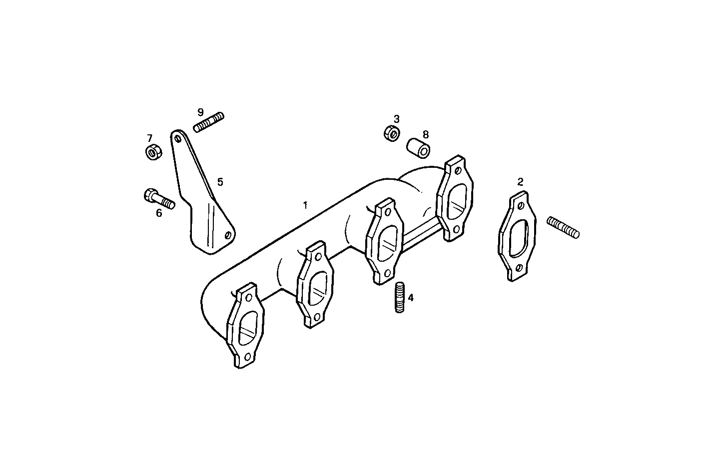 EXHAUST MANIFOLD parts diagram