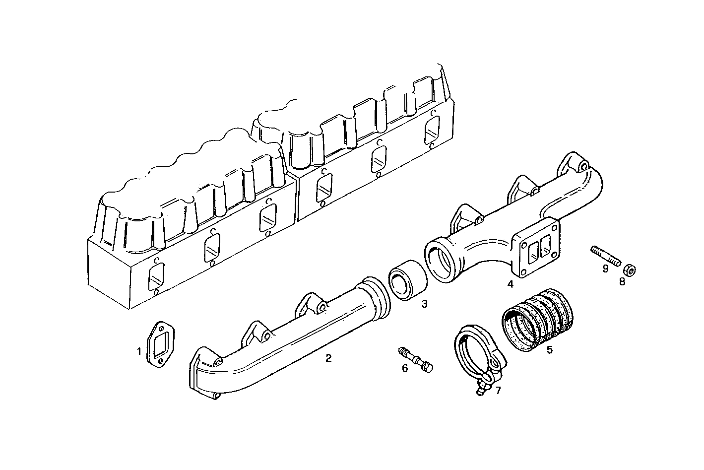 EXHAUST MANIFOLD parts diagram