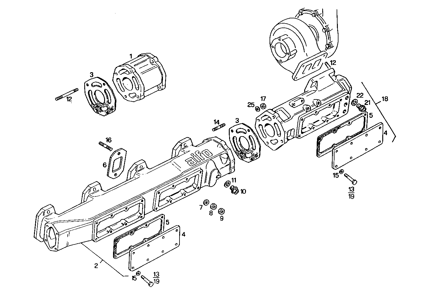 EXHAUST MANIFOLD parts diagram